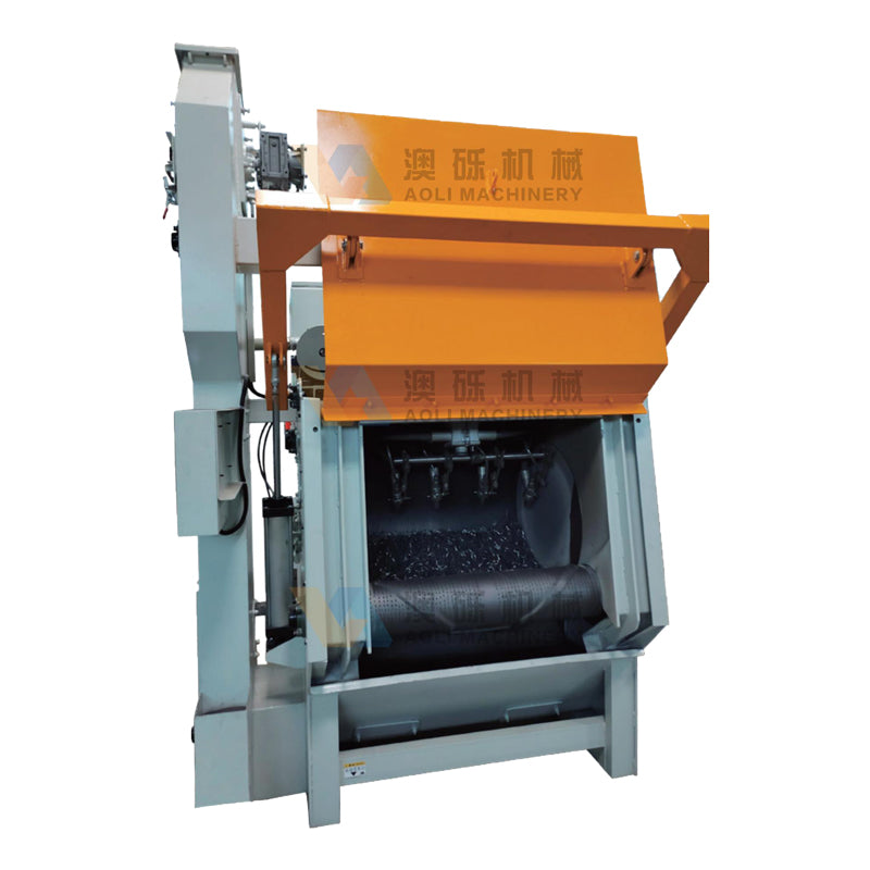 AOLI Crawler sand blaster 1212-4-LX Shot blasting machine small automatic steel