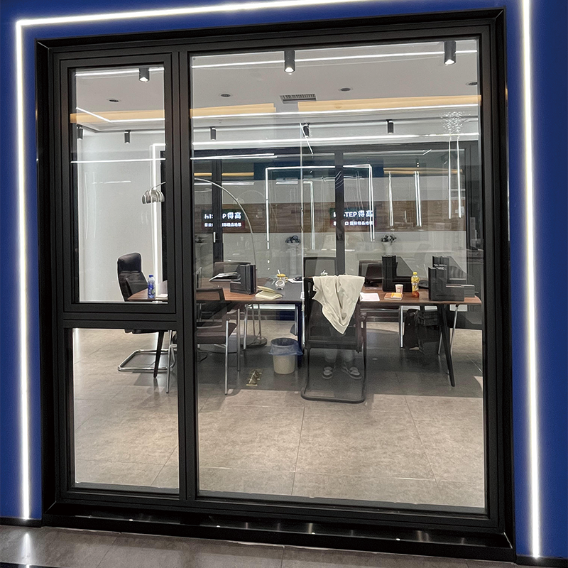 ZHONGPEI Aluminum alloy system window 80 series opening inside Customized broken bridge aluminum alloy doors and windows, horizontally opened soundproof glass windows