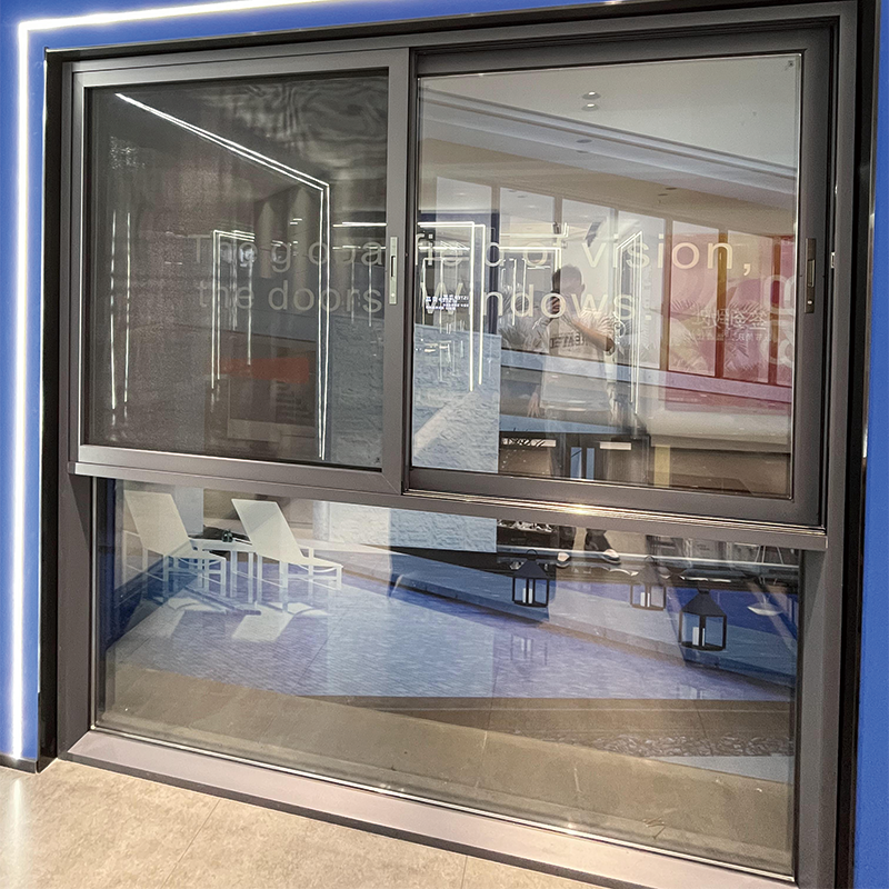 ZHONGPEI Aluminum alloy system window 110 three-track push-pull  Broken bridge aluminum doors and windows, soundproof glass windows, balcony rooms, sealed windows