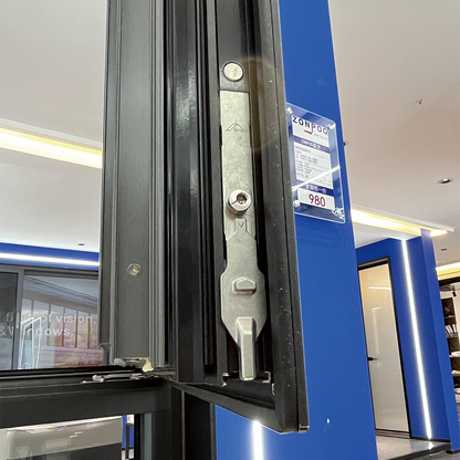 ZHONGPEI Aluminum alloy system window 80 series opening inside  Customized broken bridge aluminum alloy doors and windows, horizontally opened soundproof glass windows