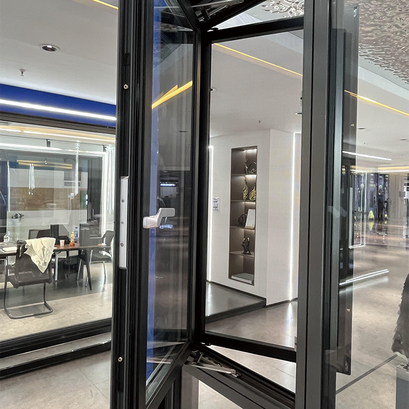 ZHONGPEI Aluminum alloy system window 117 series open outward   Customized broken bridge aluminum alloy doors and windows, horizontally opened soundproof glass windows