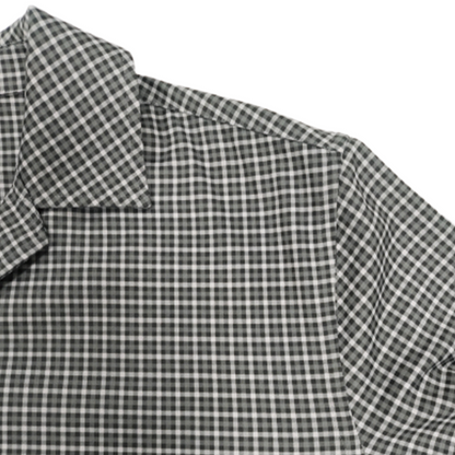 CHENJI Cuban Collar Jacket Shirt