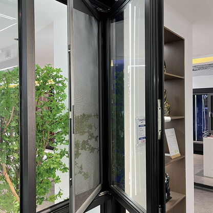 ZHONGPEI Aluminum alloy system window 90 series double inward-opening  Broken bridge aluminum doors and windows, soundproof glass windows, balcony rooms, sealed windows